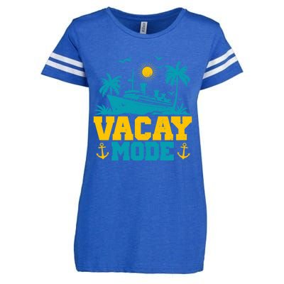 Vacay Mode Gift Enza Ladies Jersey Football T-Shirt