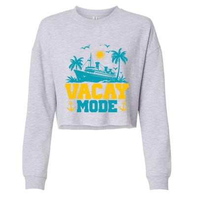 Vacay Mode Gift Cropped Pullover Crew