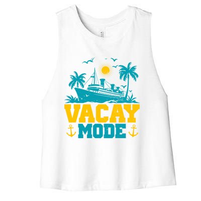 Vacay Mode Gift Women's Racerback Cropped Tank