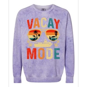 Vacay Mode Gift Colorblast Crewneck Sweatshirt