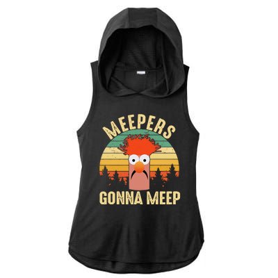 Vintage Meepers Gonna Meep Muppet Ladies PosiCharge Tri-Blend Wicking Draft Hoodie Tank