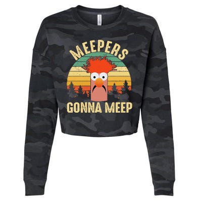 Vintage Meepers Gonna Meep Muppet Cropped Pullover Crew