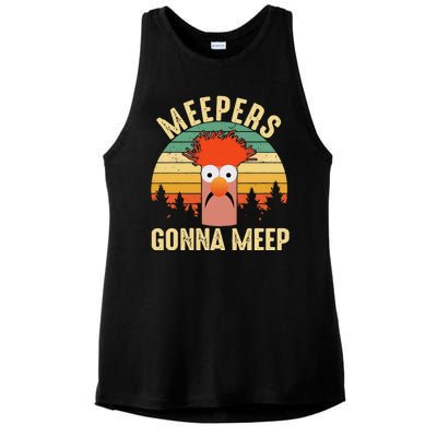 Vintage Meepers Gonna Meep Muppet Ladies PosiCharge Tri-Blend Wicking Tank