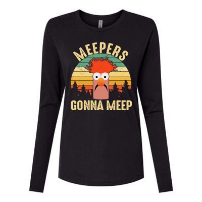 Vintage Meepers Gonna Meep Muppet Womens Cotton Relaxed Long Sleeve T-Shirt