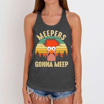 Vintage Meepers Gonna Meep Muppet Women's Knotted Racerback Tank