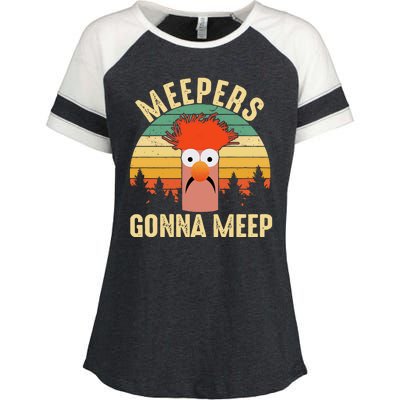 Vintage Meepers Gonna Meep Muppet Enza Ladies Jersey Colorblock Tee