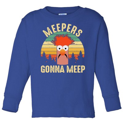 Vintage Meepers Gonna Meep Muppet Toddler Long Sleeve Shirt