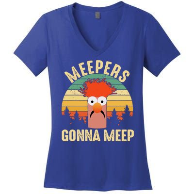 Vintage Meepers Gonna Meep Muppet Women's V-Neck T-Shirt