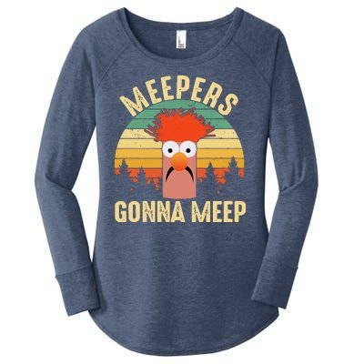 Vintage Meepers Gonna Meep Muppet Women's Perfect Tri Tunic Long Sleeve Shirt