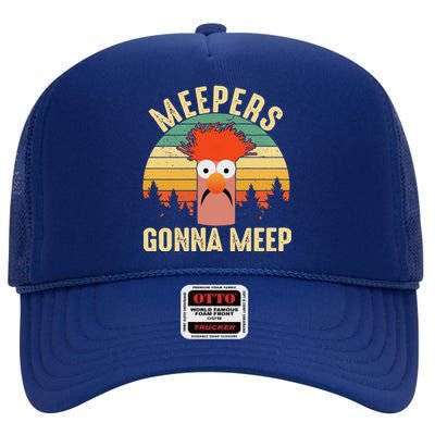 Vintage Meepers Gonna Meep Muppet High Crown Mesh Back Trucker Hat