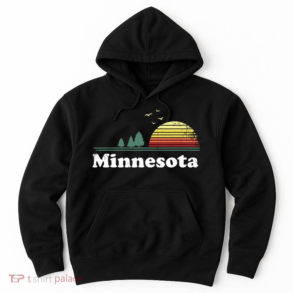 Vintage Minnesota Grown Mn Home Design Souvenir Hoodie