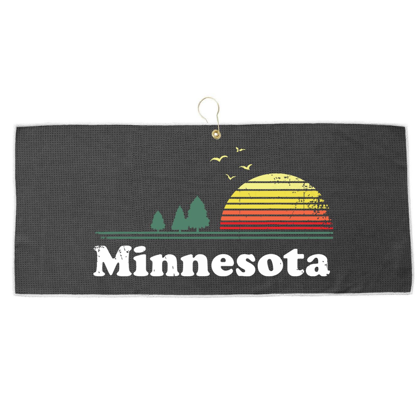 Vintage Minnesota Grown Mn Home Design Souvenir Large Microfiber Waffle Golf Towel