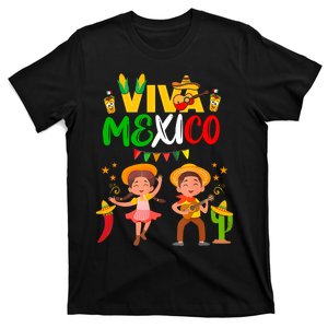 Viva Mexico Guitar Mexican Independence Day Fiesta T-Shirt