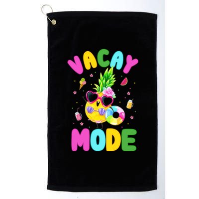 Vacay Mode Gift Vacation Summer Cruise Getaway Gift Platinum Collection Golf Towel