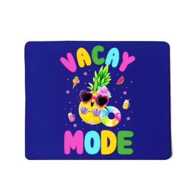 Vacay Mode Gift Vacation Summer Cruise Getaway Gift Mousepad