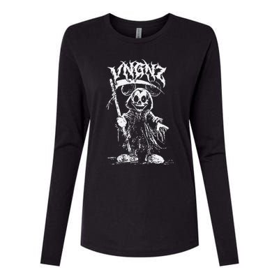 Vngnz Mickey Grim Womens Cotton Relaxed Long Sleeve T-Shirt