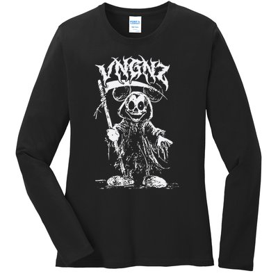 Vngnz Mickey Grim Ladies Long Sleeve Shirt