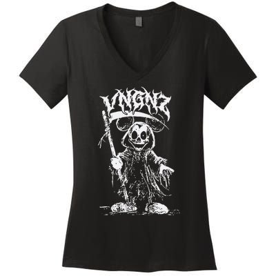 Vngnz Mickey Grim Women's V-Neck T-Shirt