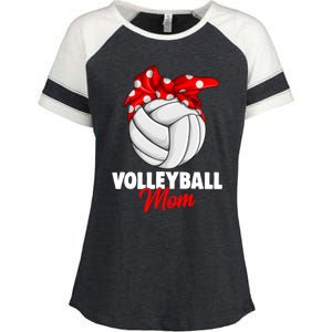 Volleyball Mom Gift Enza Ladies Jersey Colorblock Tee