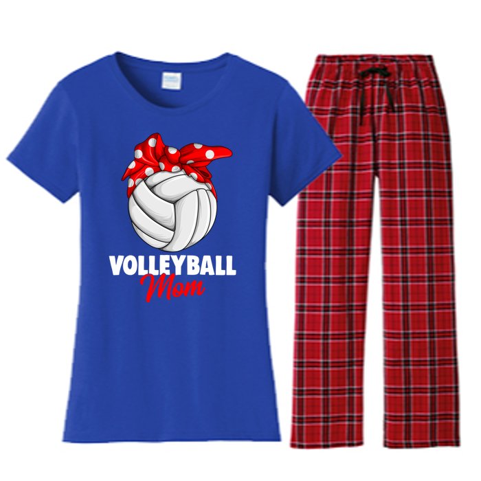 Volleyball Mom Gift Women's Flannel Pajama Set