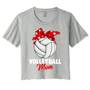 Volleyball Mom Gift Women's Crop Top Tee