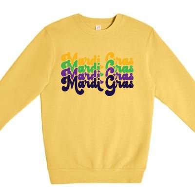 Vintage Meaningful Gift Mardi Gras Gift Premium Crewneck Sweatshirt