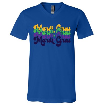 Vintage Meaningful Gift Mardi Gras Gift V-Neck T-Shirt