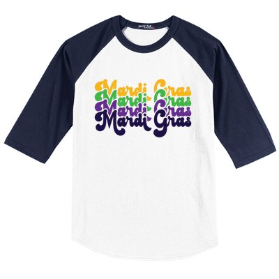 Vintage Meaningful Gift Mardi Gras Gift Baseball Sleeve Shirt