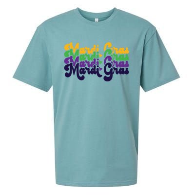 Vintage Meaningful Gift Mardi Gras Gift Sueded Cloud Jersey T-Shirt