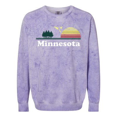 Vintage Minnesota Grown Mn Home Design Souvenir Colorblast Crewneck Sweatshirt