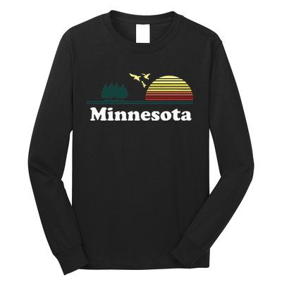 Vintage Minnesota Grown Mn Home Design Souvenir Long Sleeve Shirt