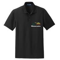 Vintage Minnesota Grown Mn Home Design Souvenir Dry Zone Grid Polo