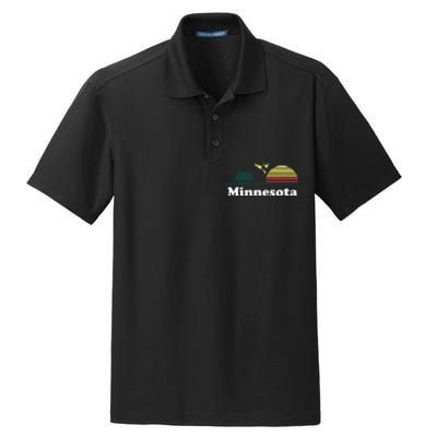 Vintage Minnesota Grown Mn Home Design Souvenir Dry Zone Grid Polo