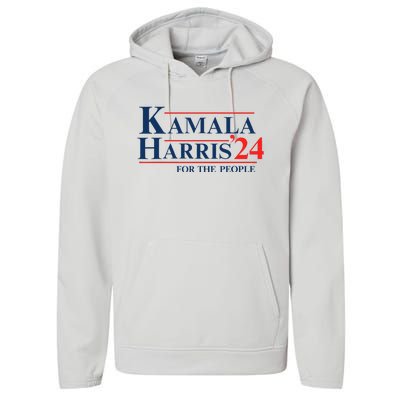 Vote Madam Harris Pres For The People Performance Fleece Hoodie