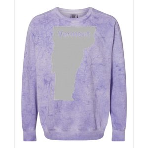 Vermont Map Home State Pride Gift Colorblast Crewneck Sweatshirt