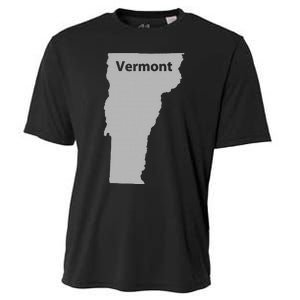 Vermont Map Home State Pride Gift Cooling Performance Crew T-Shirt