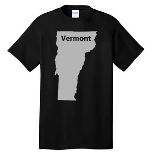 Vermont Map Home State Pride Gift Tall T-Shirt