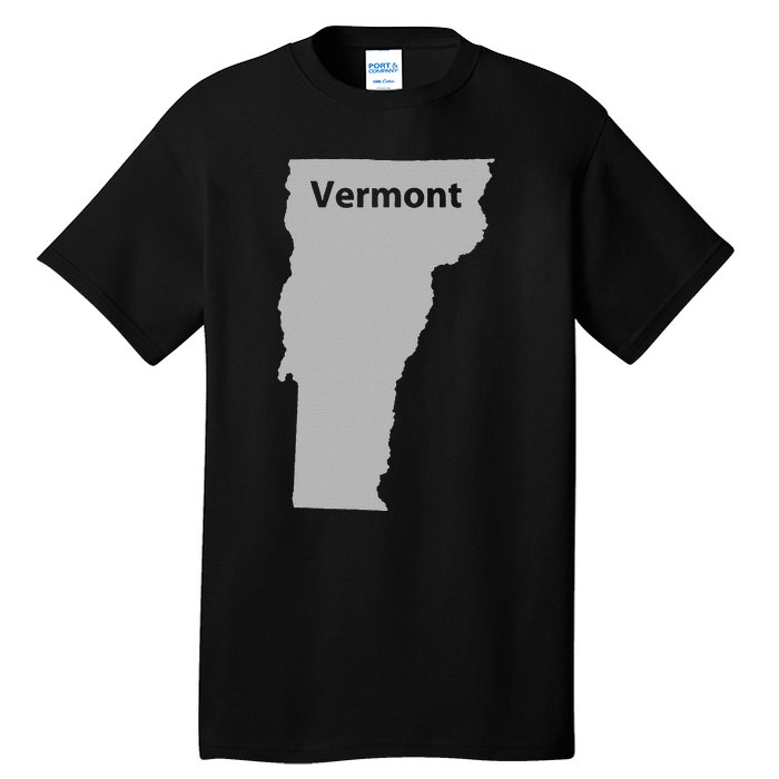 Vermont Map Home State Pride Gift Tall T-Shirt