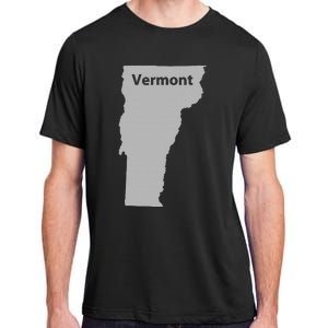 Vermont Map Home State Pride Gift Adult ChromaSoft Performance T-Shirt