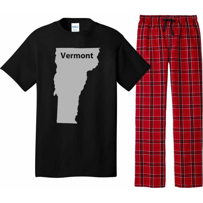 Vermont Map Home State Pride Gift Pajama Set