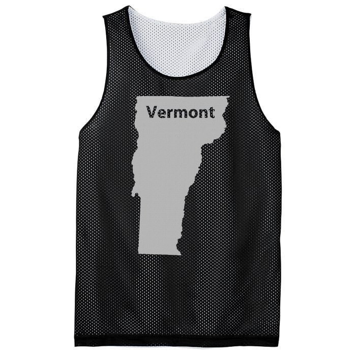 Vermont Map Home State Pride Gift Mesh Reversible Basketball Jersey Tank