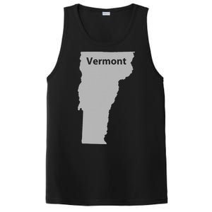 Vermont Map Home State Pride Gift PosiCharge Competitor Tank