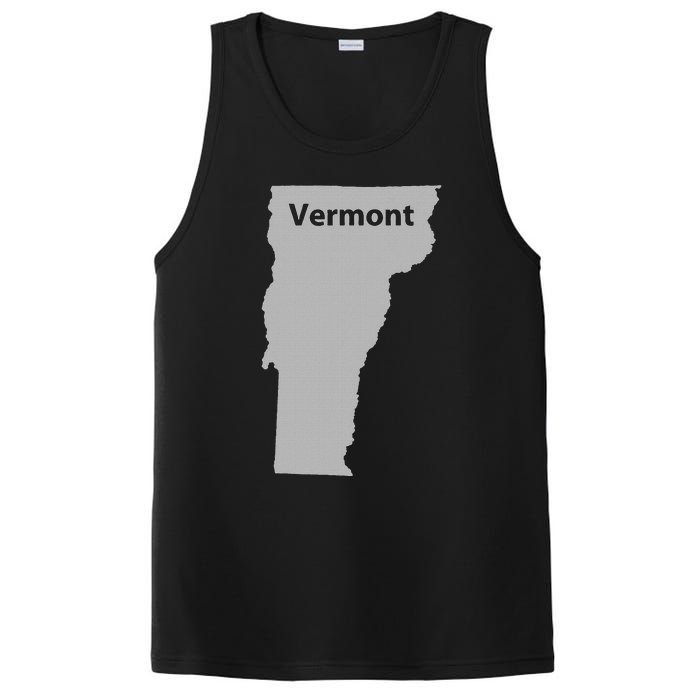 Vermont Map Home State Pride Gift PosiCharge Competitor Tank