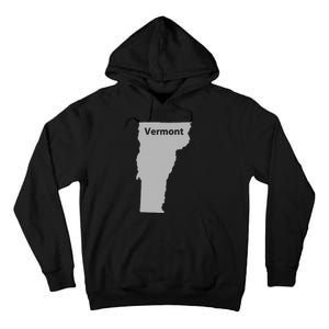 Vermont Map Home State Pride Gift Tall Hoodie