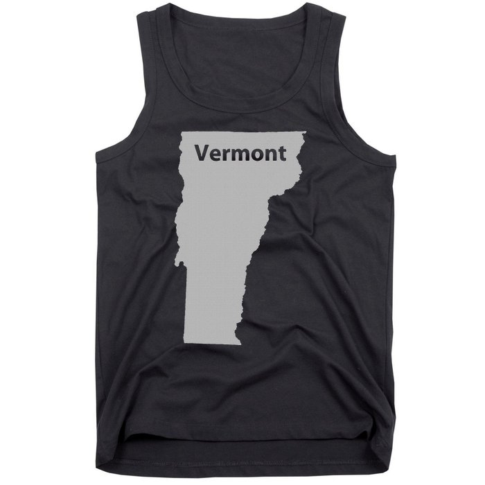 Vermont Map Home State Pride Gift Tank Top