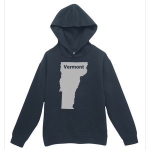 Vermont Map Home State Pride Gift Urban Pullover Hoodie