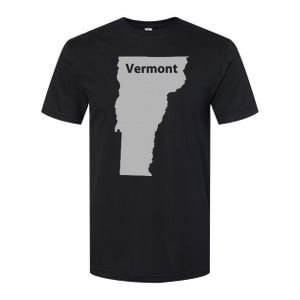 Vermont Map Home State Pride Gift Softstyle CVC T-Shirt