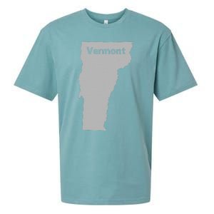 Vermont Map Home State Pride Gift Sueded Cloud Jersey T-Shirt