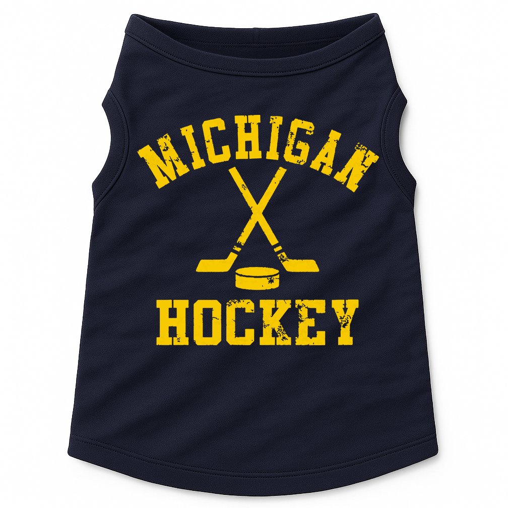 Vintage Michigan Hockey Doggie Tank
