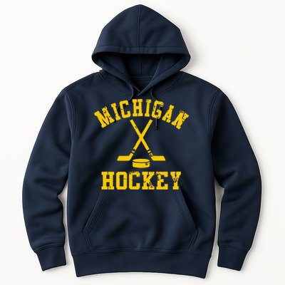 Vintage Michigan Hockey Hoodie